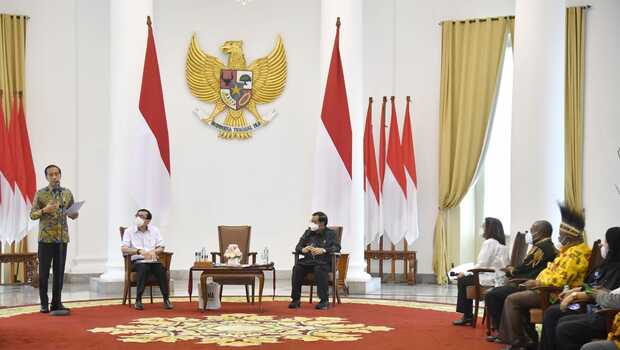 Jokowi Terima Majelis Rakyat Papua dan Papua Barat di Istana Bogor