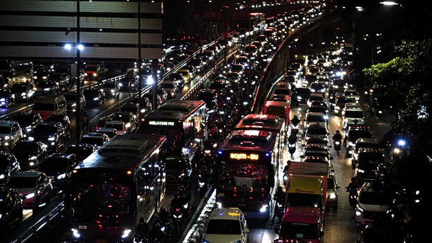 Ilustrasi kemacetan Jakarta.