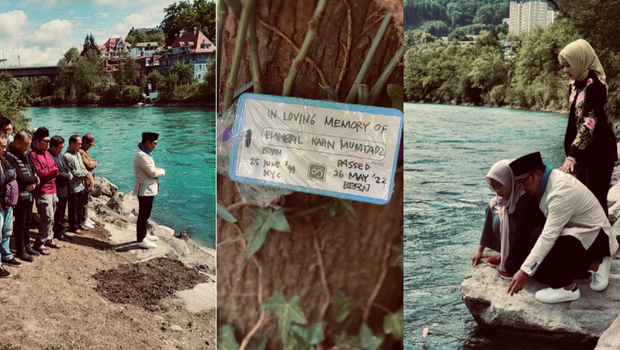 Foto-foto Gubernur Jawa Barat Ridwan Kamil dan keluarga melepas kepergian putranya, Emmeril Khan Mumtadz atau Eril yang hilang di Sungai Aare, Swiss. 