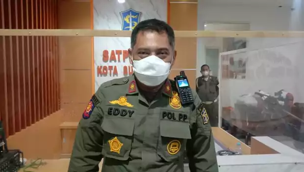 Kepala Satpol PP Kota Surabaya Eddy Christijanto.