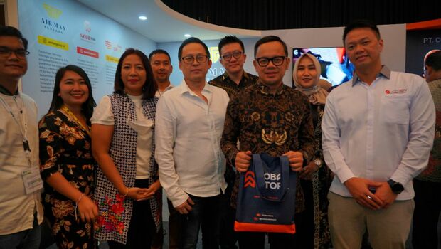Wali Kota Bogor, Bima Arya, mengunjungi stan PT Air Mas Perkasa pada ajang Indonesia Sustainable Procurement Expo (ISPE) 2022 yang dilaksanakan awal Juni 2022 di Nusa Dua, Bali.