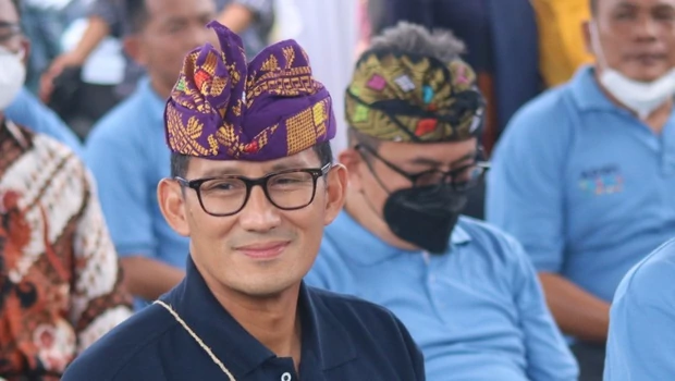 Menteri Pariwisata dan Ekonomi Kreatif (Menparekraf), Sandiaga Uno saat di Lombok, Nusa Tenggara Barat, Sabtu 25 Juni 2022.