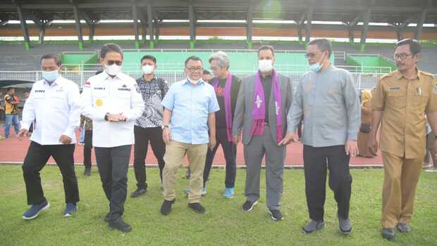 Presiden Asian Mini Football Confederation (AMFC), Mohammad Alddausari yang didampingi Wakil Presiden AMFC Wilayah Asia Timur, Andibachtiar Yusuf telah melakukan kunjungan ke Gorontalo.