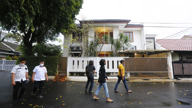 Rumah dinas Kadiv Propam Polri Irjen Pol Ferdy Sambo di Komplek Polri Duren Tiga, Jakarta Selatan.