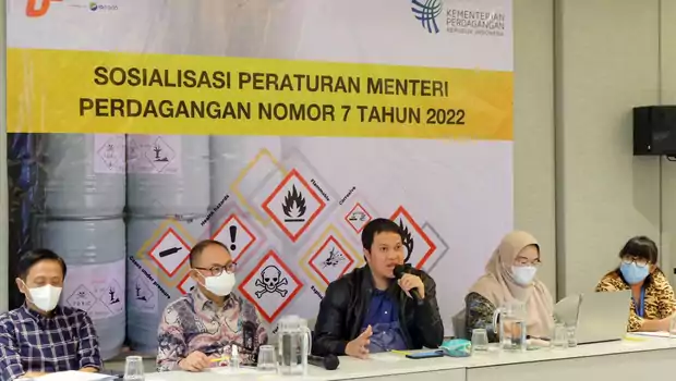 PT Perusahaan Perdagangan Indonesia/PPI member of ID Food dan Kementerian Perdagangan menyosialisasikan Peraturan Menteri Perdagangan Republik Indonesia Nomor 7 tahun 2022 tentang Bahan Berbahaya.