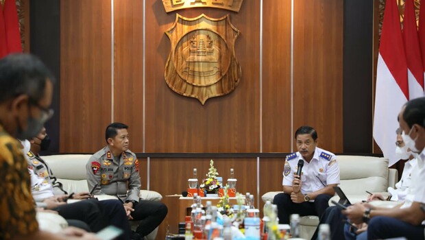 Direktorat Jenderal Perhubungan Darat (Ditjen Hubdat) melakukan rapat koordinasi dengan Polda Bali di Denpasar, Jumat 29 Juli 2022.