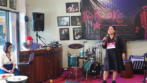 Festival Karaoke Korporasi dan Media Massa 2022 di Maxi Café, Kemang, Jakarta Selatan.