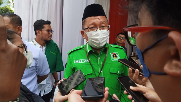 Anggota Komisi III DPR dari Fraksi PPP Arsul Sani di Kantor KPU, Jalan Imam Bonjol, Menteng, Jakarta Pusat, Rabu, 10 Agustus 2022.