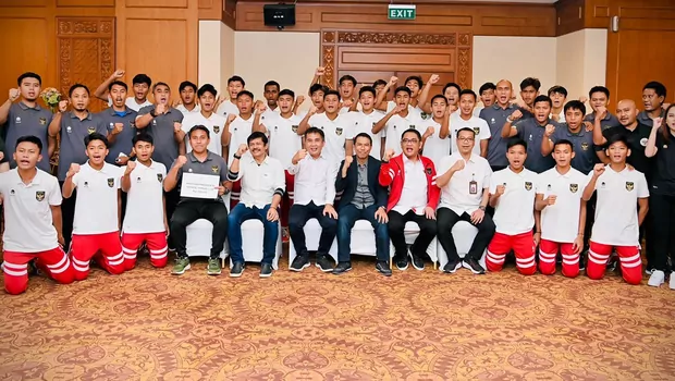Timnas Piala AFF U-16 mendapatkan bonus dari Presiden Jokowi, Kamis 18 Agustus 2022.