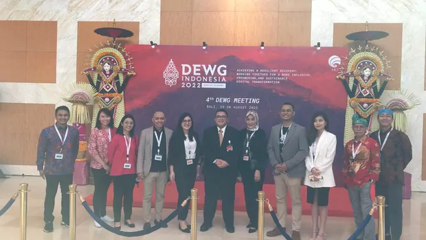 WIR Group dan APJII menampilkan gambaran kemajuan transformasi digital Indonesia dalam Pertemuan DEWG Keempat. 