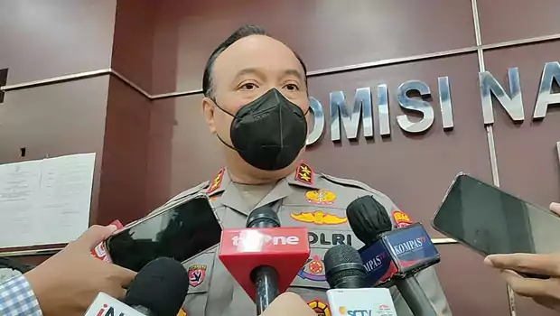 Kadiv Humas Polri Irjen Dedi Prasetyo di Kantor Komnas HAM, Jakarta, Kamis, 1 September 2022.
