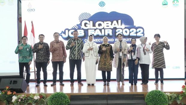 Gelar Bursa Kerja, Menaker Apresiasi Screening Indonesia