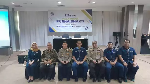 PT Asabri (Persero) memberikan pelatihan purna bhakti bagi anggota Polri di wilayah Polda Metro Jaya, 14 September 2022.