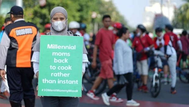 Kampanye Gerakan 30 Menit Mommy Masak dengan tujuan mengajak para bunda kembali meluangkan waktu dan memasak untuk keluarga.
