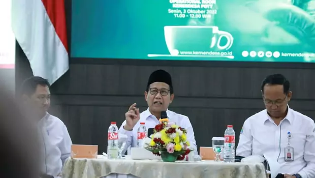 Mendes PDTT Abdul Halim Iskandar saat menghadiri acara 