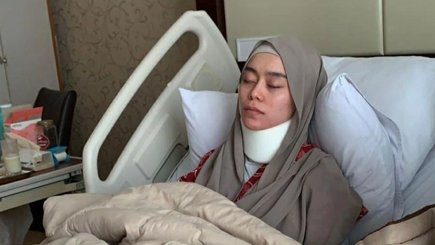 Lesti Kejora saat dirawat di Rumah Sakit Bunda, Jakarta.