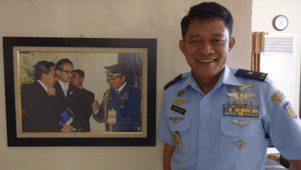 Panglima Komando Gabungan Wilayah Pertahanan (Pangkogabwilhan) II Marsekal Muda Novyan Samyoga saat menjabat Kadispen TNI AU.