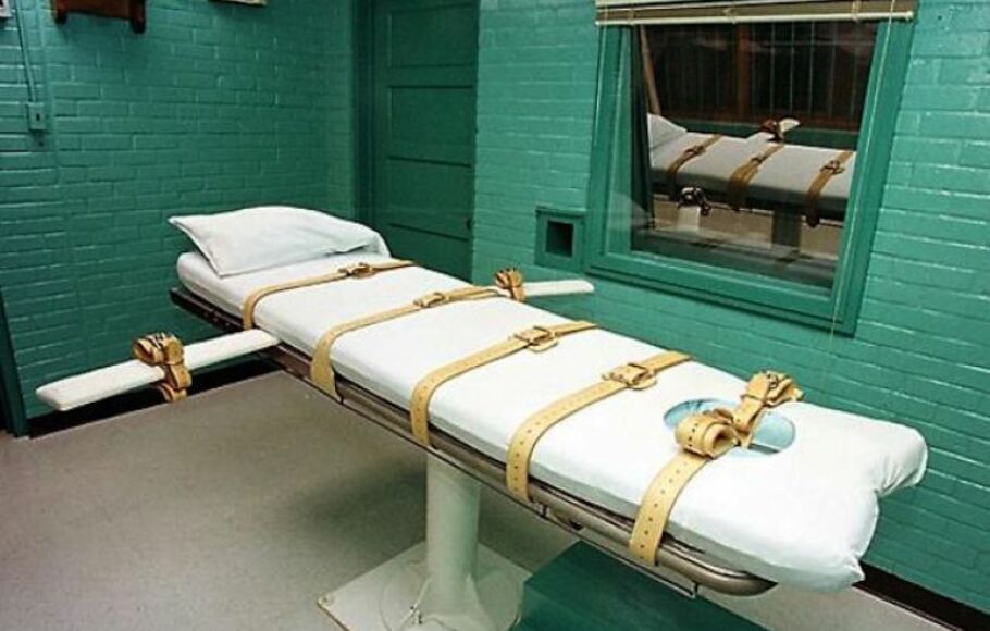 Ilustrasi ruang eksekusi mati terpidana dengan suntikan atau lethal injection.