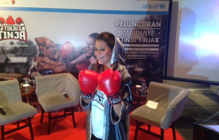 Melanie Subono, Duta Kampanye Multi Media UNICEF Tinju Tinja.
