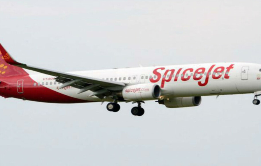Ilustrasi pesawat milik maskapai SpiceJet.