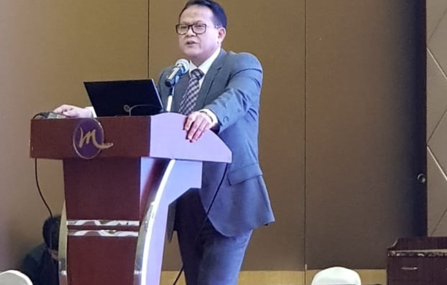 Ketua DPP PDI Perjuangan bidang Kemaritiman, Rokhmin Dahuri, saat menjadi pembicara dalam seminar internasional tentang pemanasan global dan perubahan iklim yang diselenggarakan Chinese Academy of Fishery Sciences dan Environmental Defense Fund (EDF) di Qingdao, Tiongkok.