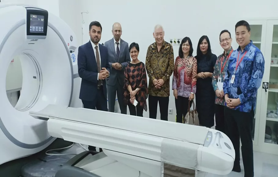 Peresmikan pemasangan 1000 CT Scan GE Healthcare untuk Kawasan Asia Tenggara di RS Omni Pekayon, Bekasi, Senin (12/11).