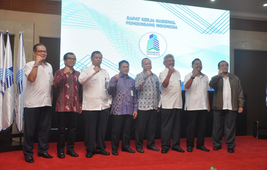 Dewan Pimpinan Pusat Pengembang Indonesia (DPP PI) menggelar Rapat Kerja Nasional (Rakernas) di Hotel Grand Cempaka, Jakarta, Selasa (29/1).