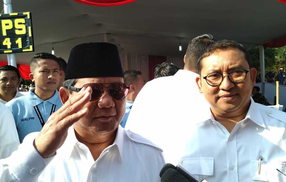 Prabowo Subianto dan Fadli Zon.