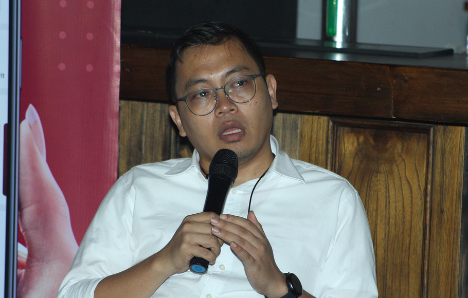 Pendiri Bukalapak Achmad Zaky hadir dalam pertemuan dengan para pemimpin redaksi media, Jakarta, Senin 9 Desember 2019. Bukalapak memilih CEO yang efektif mulai bekerja pada 6 Januari 2020 yakni Rachmat Kaimuddin dan memberikan keterangan tentang kinerja Bukalapak.