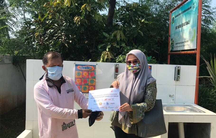 Cegah Covid-19, PPD Bangun Fasilitas Sanitasi Bagi Warga Jakarta