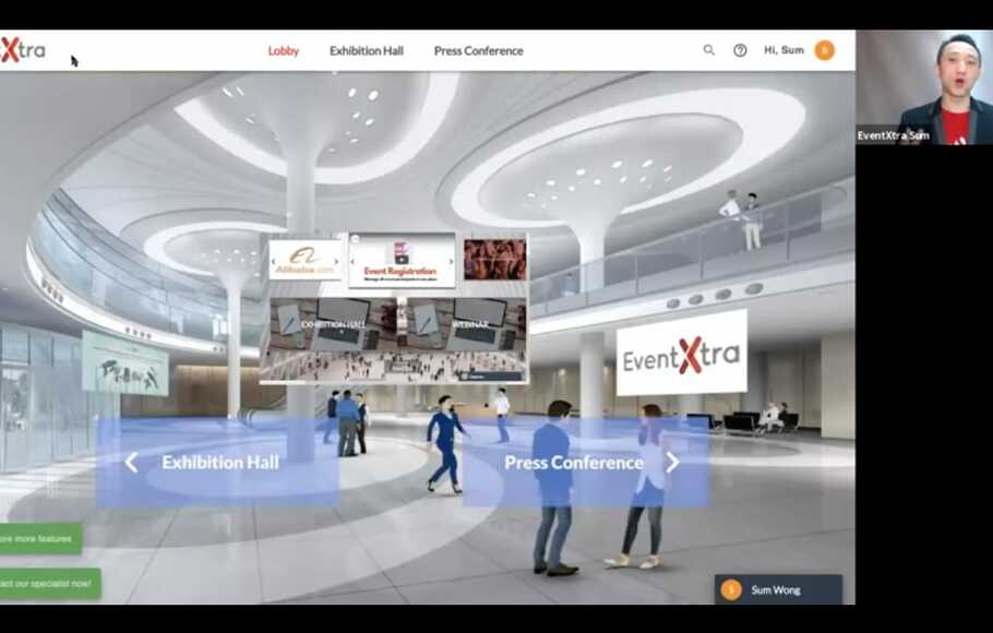 EventXtra Virtual Exhibition mengubah acara offline menjadi acara online.