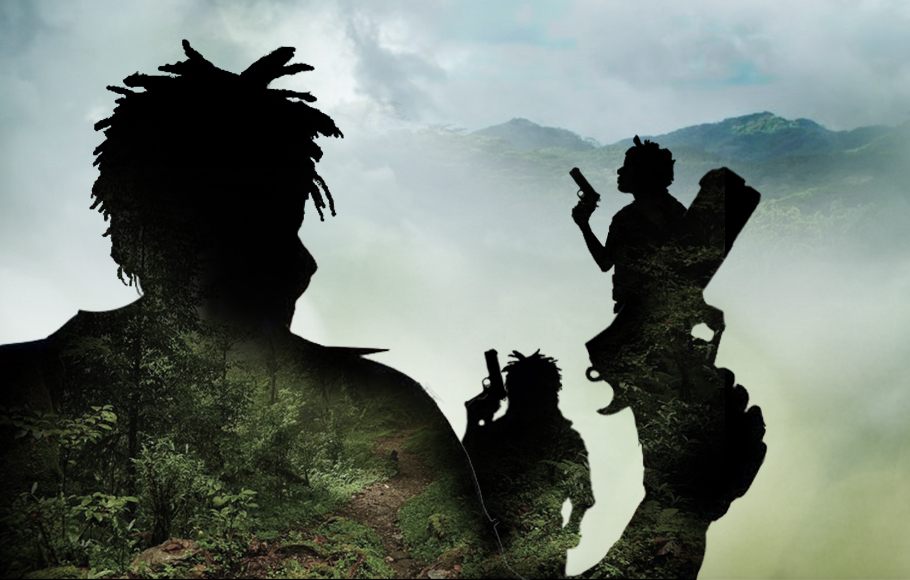 Ilustrasi kelompok kriminal bersenjata (KKB) di Papua.