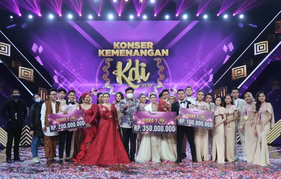 Konser Kemenangan KDI 2020 yang digelar di Studio RCTI+, MNC Studios, Kebon Jeruk, Jakarta Barat, Senin malam, 2 November 2020.