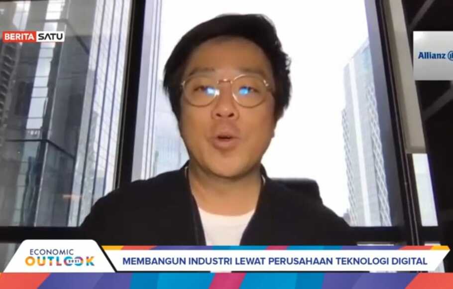 CEO of BRI Ventures Nicko Widjaja dalam Economic Outlook 2021: Membangun Industri Lewat Perusahaan Teknologi Digital yang diselenggarakan BeritaSatu Media Holdings (BSMH) bekerjasama dengan Xendit secara daring di Jakarta, Kamis (26/11/2020).  
