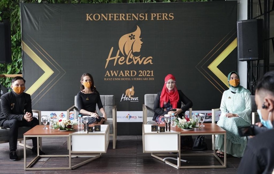 Konferensi pers Helwa Awards 2021.