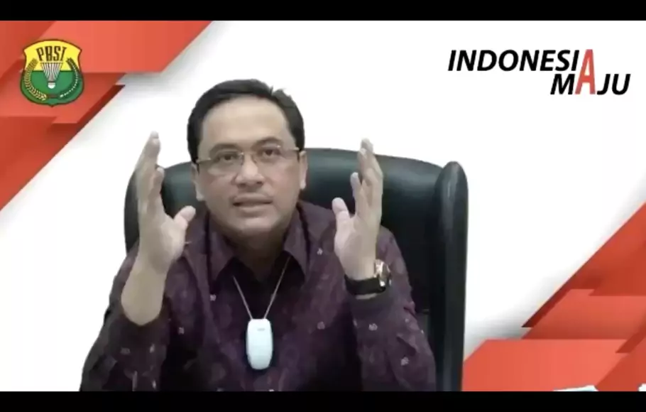 Ketua Umum Pengurus Pusat Persatuan Bulutangkis Seluruh Indonesia (PP PBSI) Agung Firman Sampurna.