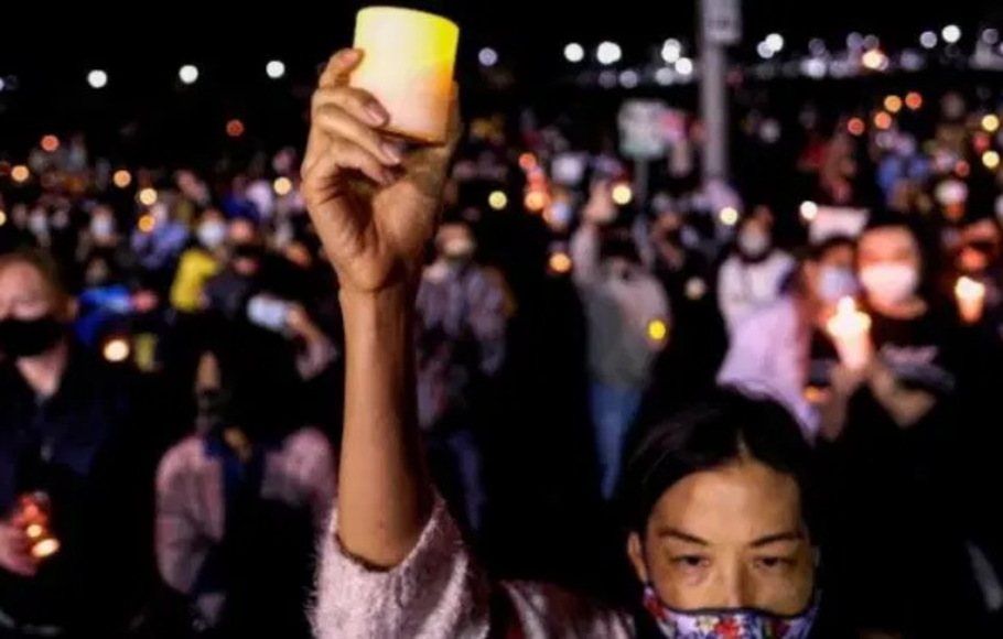Aksi demonstrasi dengan cahaya lilin untuk menentang kudeta militer berlangsung di kota utama Yangon hingga komunitas kecil di Myanmar, hingga Minggu 21 Maret 2021.