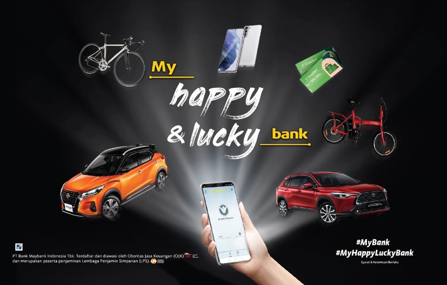 PT Bank Maybank Indonesia (Maybank) menggelar program undian berhadiah “My Happy & Lucky Bank” bagi para nasabahnya.
