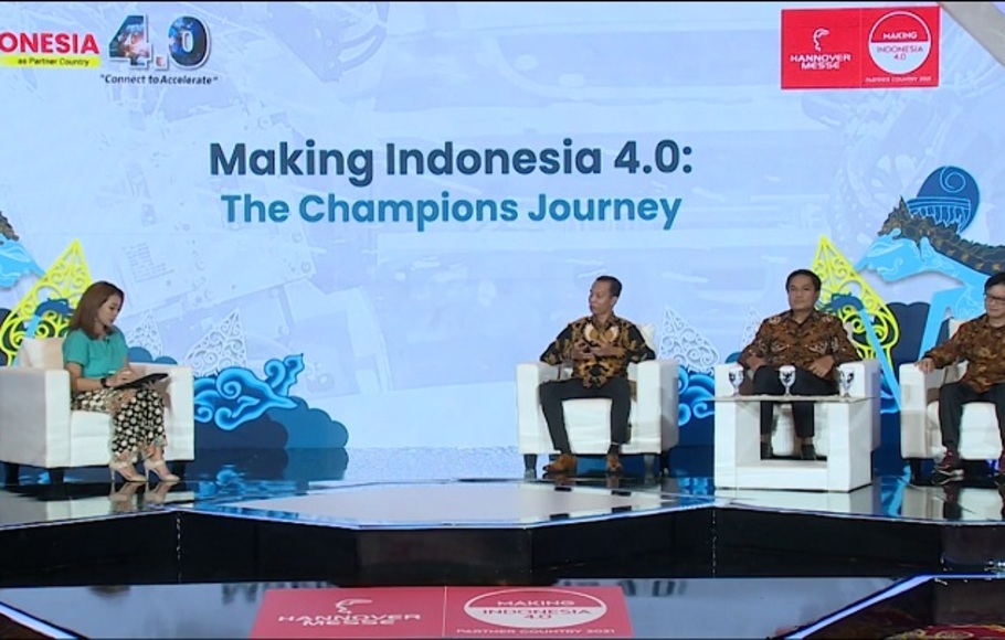 Sesi talkshow champion journey sebagai bagian dari rangkaian acara Hannover Messe 2021 Digital Edition. Program ini merupakan highlight dari capaian penerapan teknologi industri 4.0 melalui peta jalan Making Indonesia 4.0.