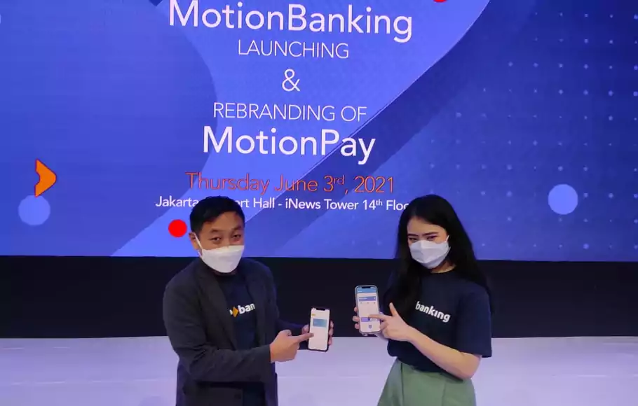 PT Bank MNC Internasional Tbk (BABP) atau MNC Bank meluncurkan aplikasi  layanan perbankan digital MotionBanking di Jakarta Kamis 3 Juni 2021.

