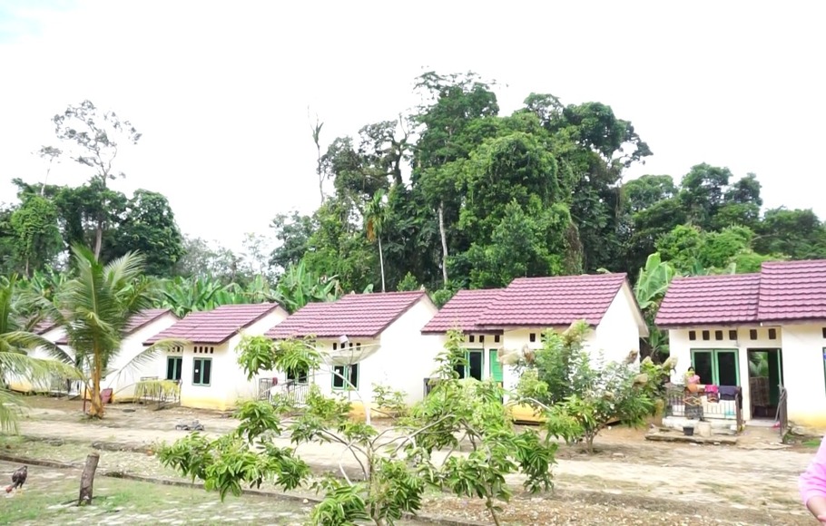 Rumah khusus untuk masyarakat Suku Anak Dalam di Kabupaten Merangin, Jambi. 