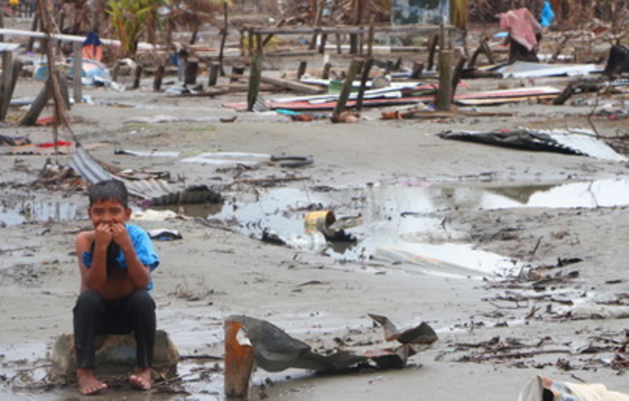 Komunitas di Nikaragua hancur setelah Badai Iota melanda negara itu pada November 2020. Dampak perubahan iklim makin dirasakan banyak negara. 
