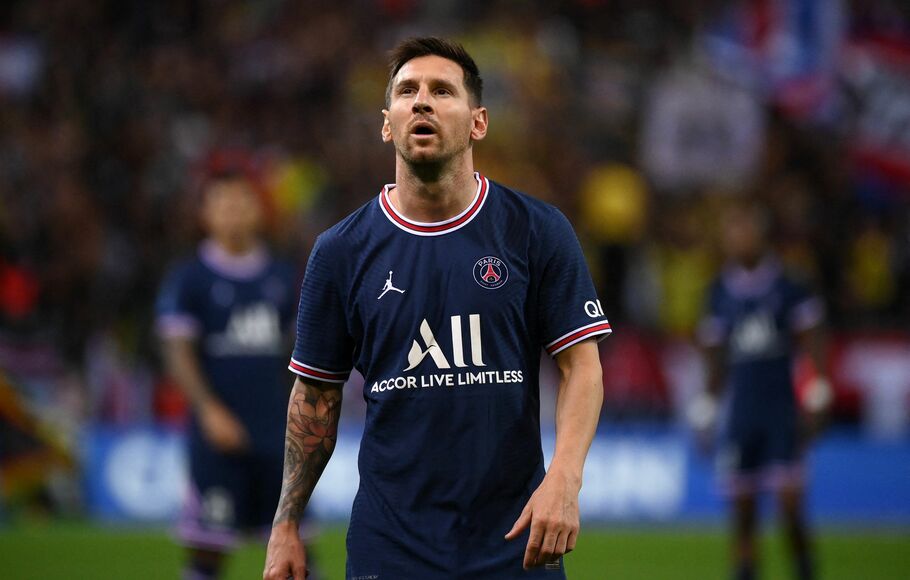 Penyerang Paris Saint-Germain (PSG), Lionel Messi.