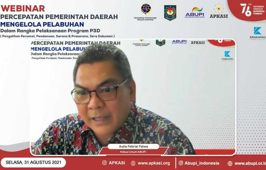 Ketua Umum Asosiasi Badan Usaha Pelabuhan Indonesia (ABUPI) Aulia Febrial Fatwa.