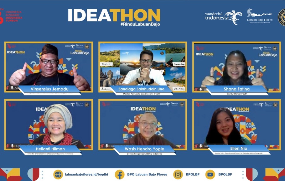 Badan Pelaksana Otorita Labuan Bajo Flores (BPOLBF) menggelar Ideathon #RinduLabuanBajo 2021 untuk meningkatkan kemampuan soft skill sumber daya manusia di wilayah Nusa Tenggara Timur (NTT).