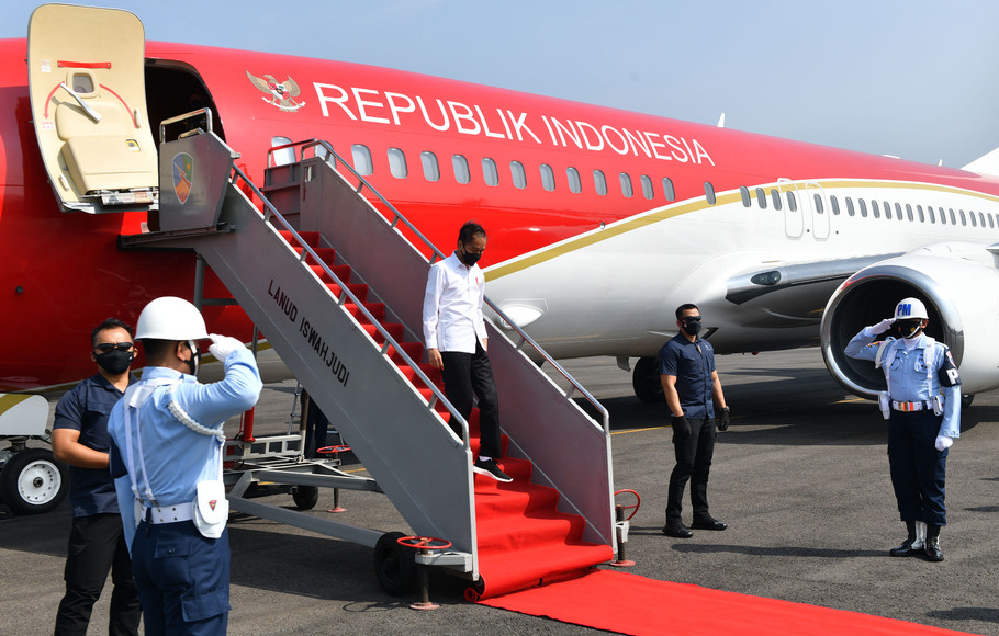 Ilustrasi kunjungan kerja Jokowi.