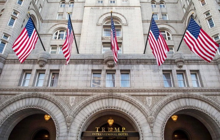 Trump International Hotel di Washington, D.C. AS, sebelum pembukaannya, 26 Oktober 2016. 