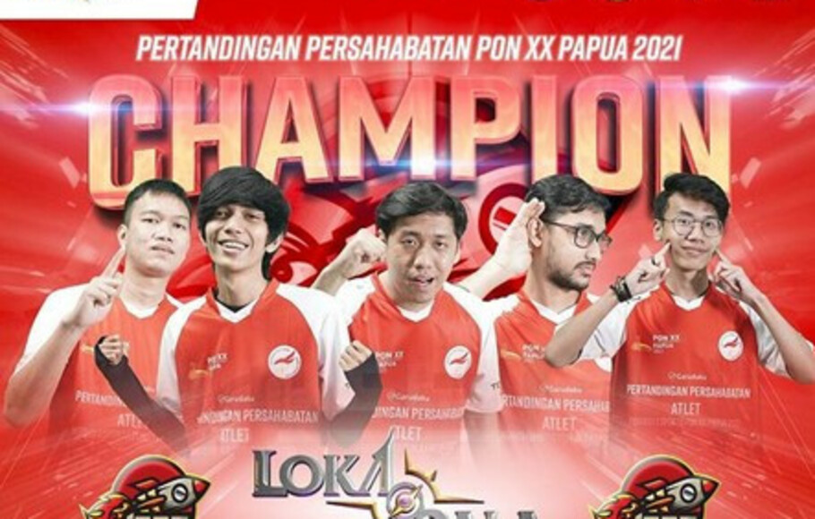 Tim Jeet Esports sukses menjadi juara di pertandingan persahabatan gim Lokapala PON XX Papua 2021.
