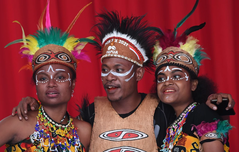 Ilustrasi warga Papua.
