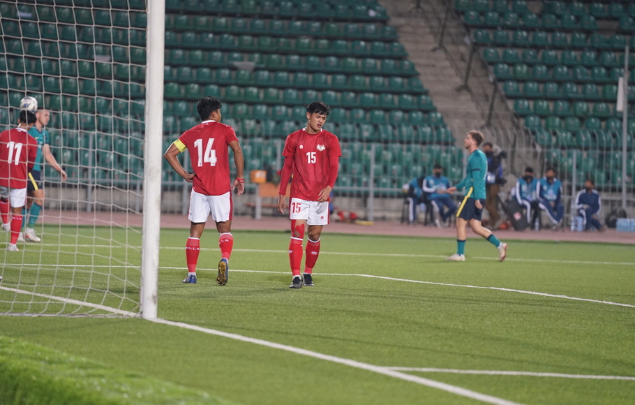 Timnas U-23 menghadapi Australia di kualifikasi Piala Asia U-23 2022 di Tajikistan.